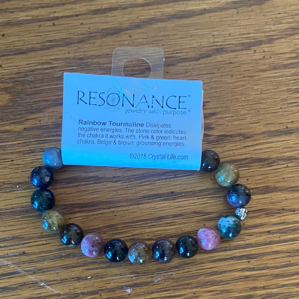 Rainbow Tourmaline Multicolor Beaded Bracelet